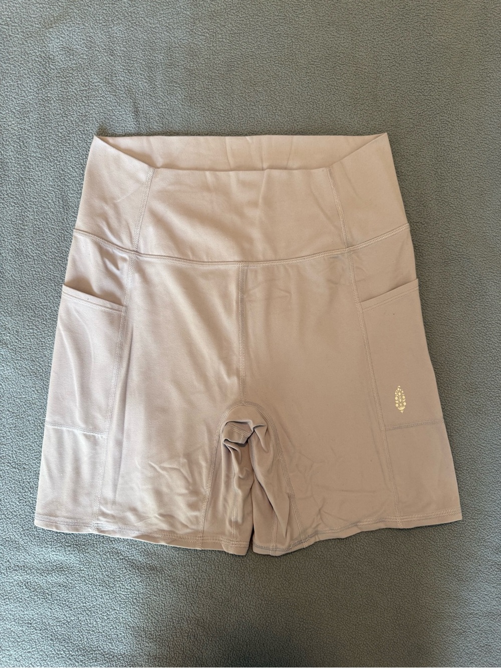 Free People High-Waist Pocketed Women’s Bike Shorts - Light Purple